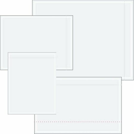 BOX PARTNERS 7 x 5 .5 in. 2 Mil Poly Clear Face Document Envelopes PL21